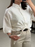 شومیز لینن گره ای